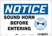 Safety Sign 7 in x 10 in Aluminum