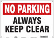 Safety Sign 10 inx14 in Aluminum