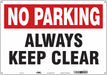 Safety Sign 14 inx20 in Polyethylene