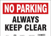 Safety Sign 10 inx14 in Vinyl