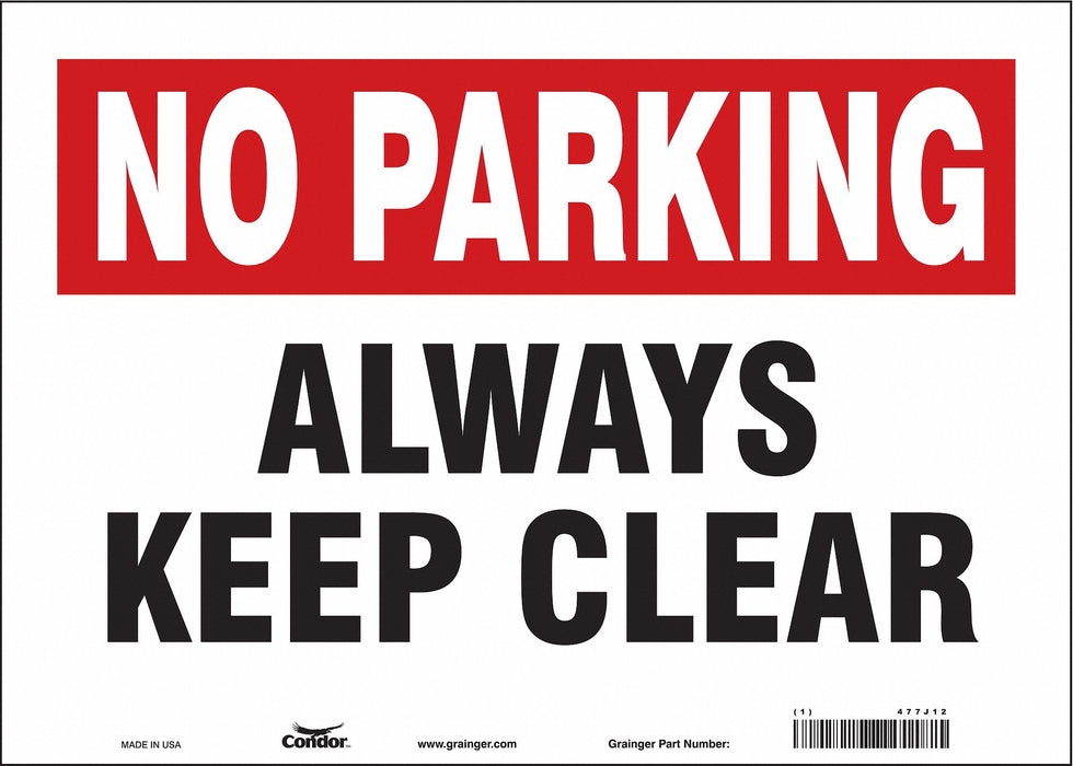 Safety Sign 10 inx14 in Vinyl