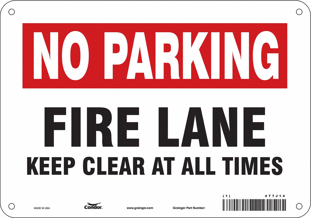 Safety Sign 7 in x 10 in Aluminum
