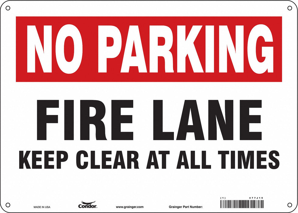 Safety Sign 10 inx14 in Aluminum