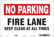 Safety Sign 7 inx10 in Polyethylene