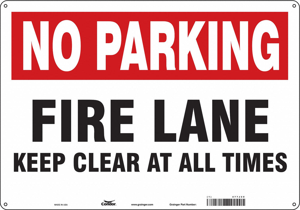 Safety Sign 14 inx20 in Polyethylene