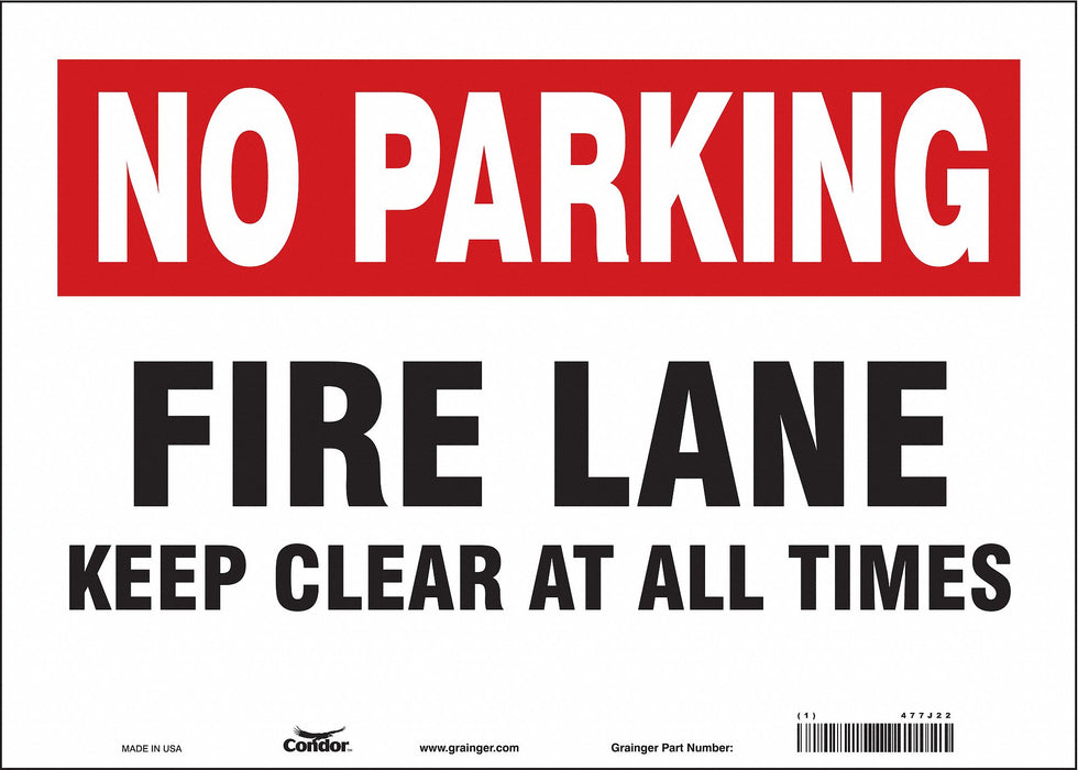 Safety Sign 10 inx14 in Vinyl