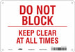 Safety Sign 7 in x 10 in Polyethylene