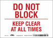 Safety Sign 5 in x 7 in Vinyl