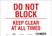 Safety Sign 7 in x 10 in Vinyl