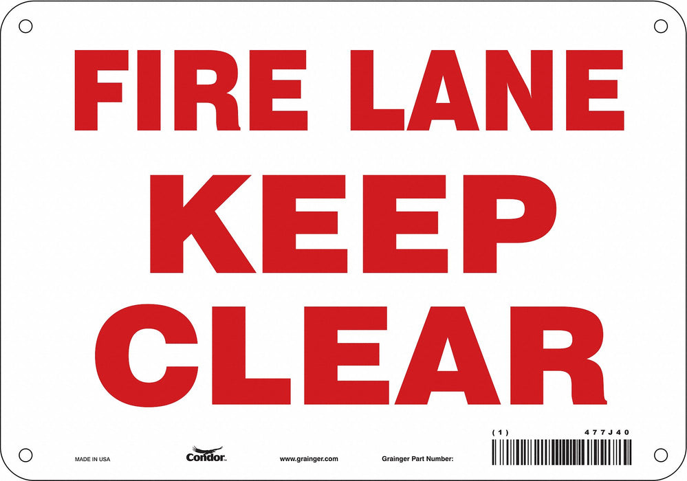 Safety Sign 7 in x 10 in Aluminum
