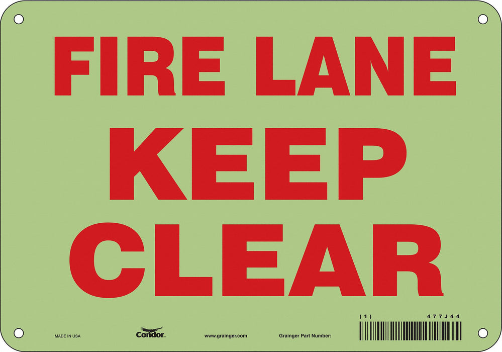 Safety Sign 7 in x 10 in Polyethylene