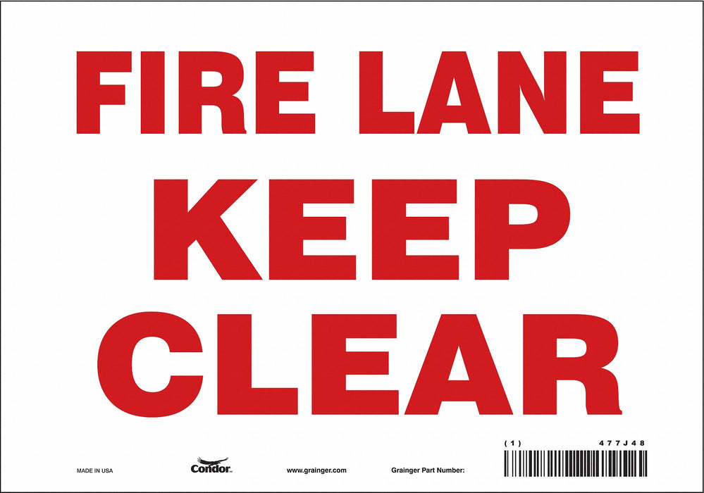 Safety Sign 7 in x 10 in Vinyl
