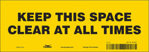 Safety Sign 3 1/2 in x 10 in Vinyl