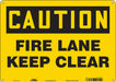 Safety Sign 10 in x 14 in Aluminum