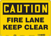 Safety Sign 10 in x 14 in Polyethylene