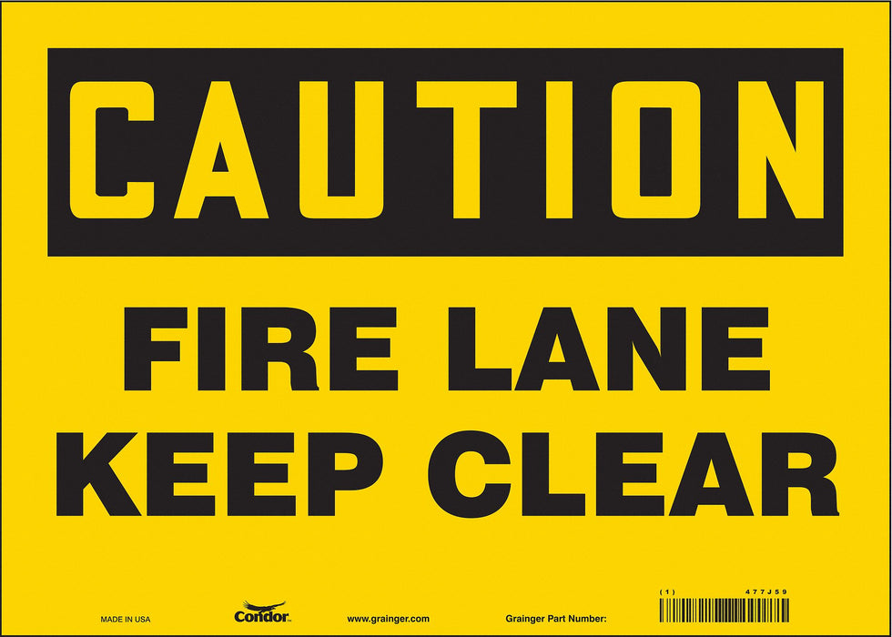 Safety Sign 10 in x 14 in Vinyl