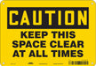 K1581 Safety Sign 7 in x 10 in Aluminum