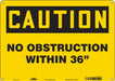 Safety Sign 10 in x 14 in Polyethylene