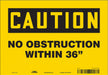 Safety Sign 7 in x 10 in Vinyl