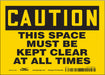 Safety Sign 5 in x 7 in Vinyl