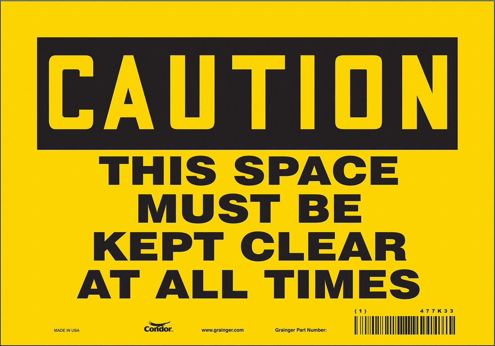 Safety Sign 7 in x 10 in Vinyl