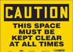 Safety Sign 10 in x 14 in Vinyl