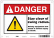 Safety Sign 7 in x 10 in Polyethylene