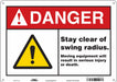 Safety Sign 10 inx14 in Polyethylene