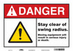 Safety Sign 10 in x 14 in Vinyl