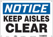 Safety Sign 10 in x 14 in Aluminum