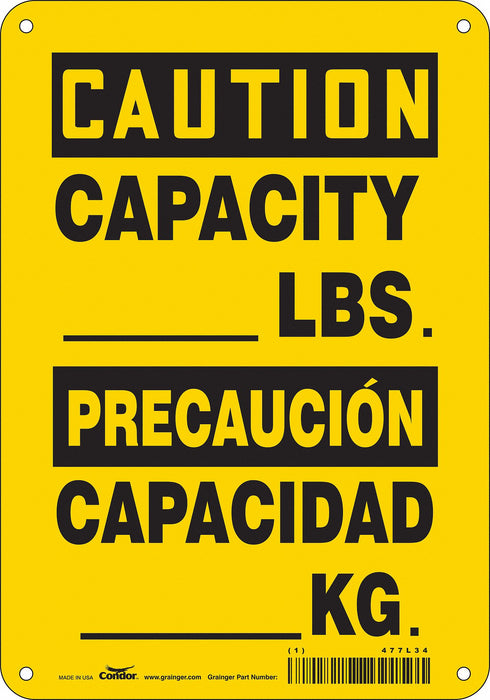 Safety Sign 10 in x 7 in Vinyl