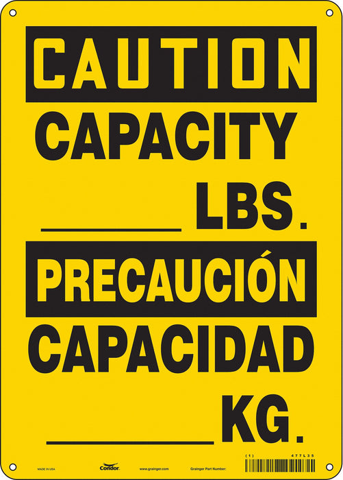 Safety Sign 14 in x 10 in Vinyl