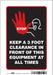 Safety Sign 10 inx7 in Vinyl