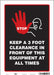 Safety Sign 14 in x 10 in Vinyl