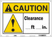 Safety Sign 10 inx14 in Vinyl