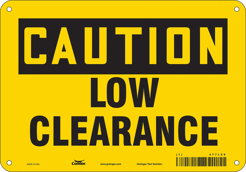 Traffic Sign 7 in x 10 in Aluminum