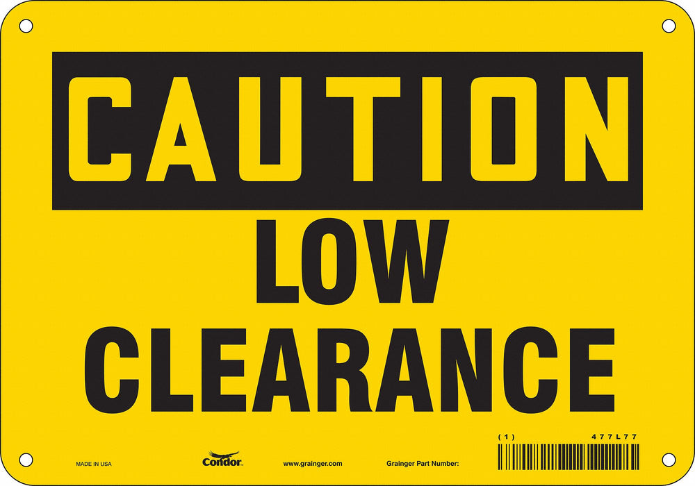 Safety Sign 7 in x 10 in Vinyl