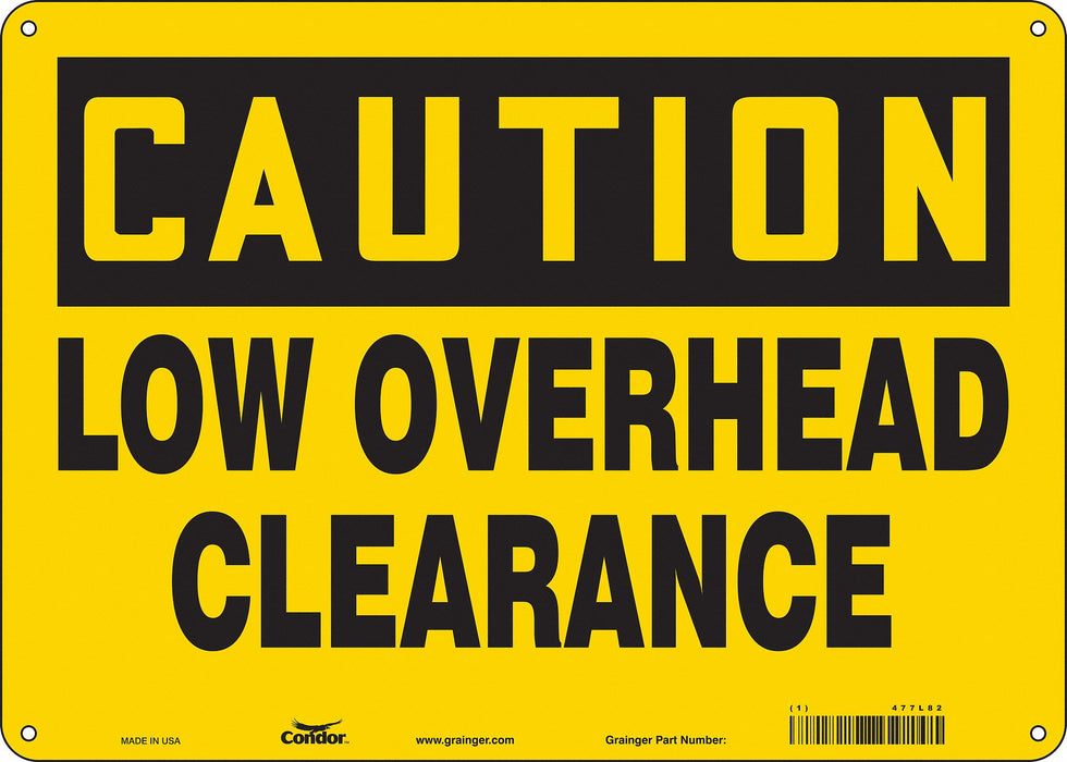 Safety Sign 10 inx14 in Aluminum
