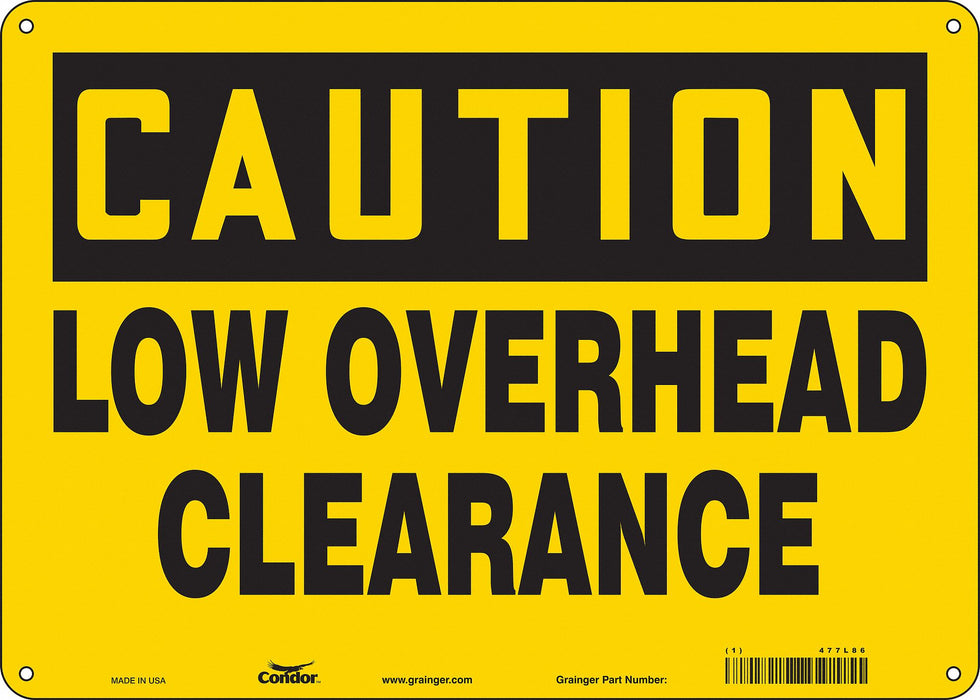 Safety Sign 10 inx14 in Polyethylene