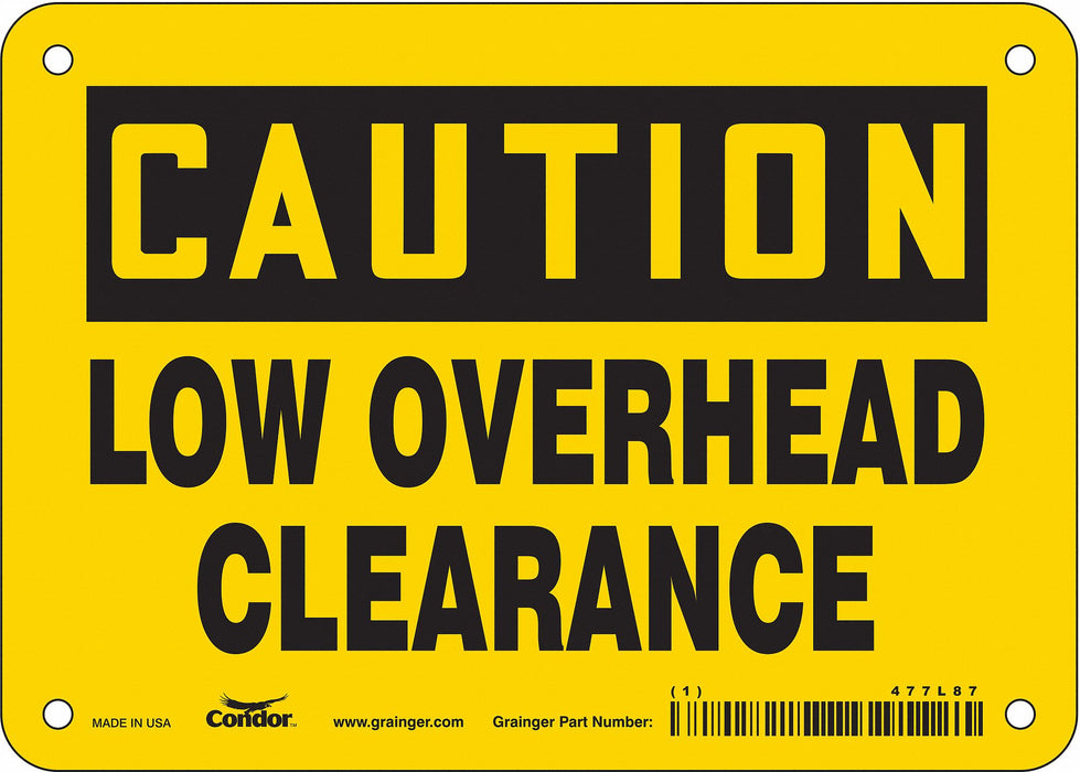 Safety Sign 5 inx7 in Vinyl
