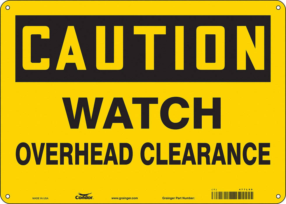 Safety Sign 10 inx14 in Aluminum