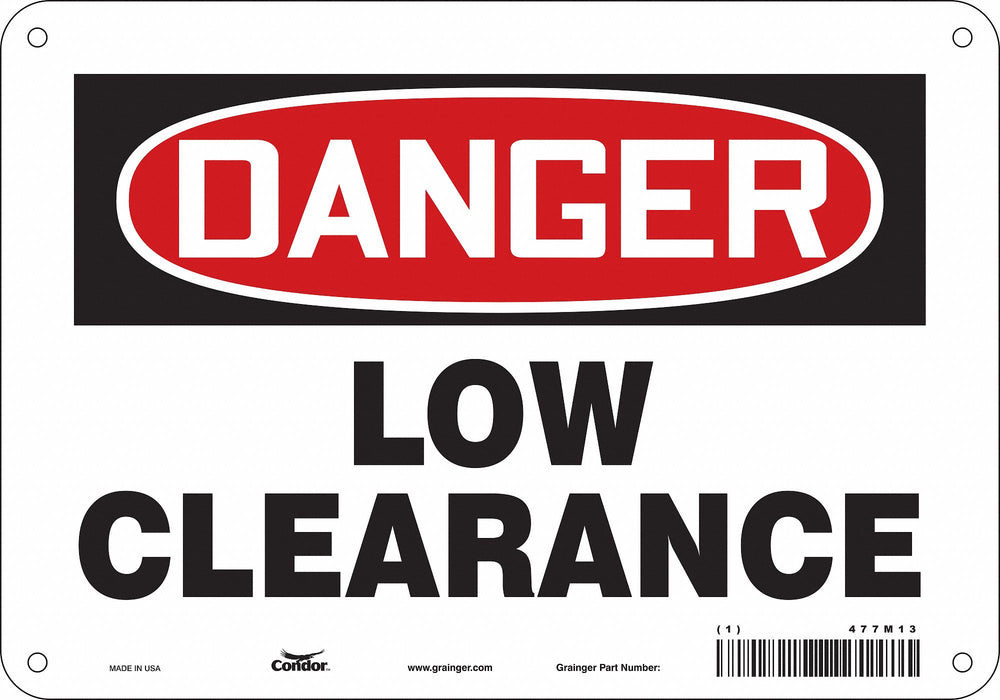 Safety Sign 7 in x 10 in Aluminum