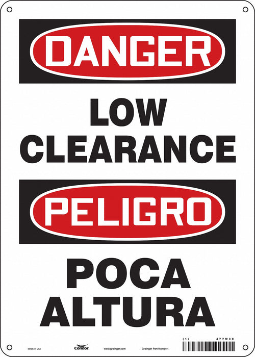 Safety Sign 14 in x 10 in Aluminum
