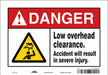 Safety Sign 7 in x 10 in Vinyl