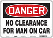 Safety Sign 10 in x 14 in Aluminum