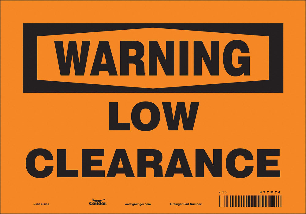 Safety Sign 7 inx10 in Vinyl