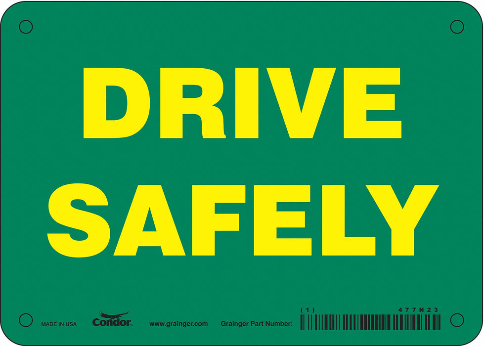 Traffic Sign 5 in x 7 in Aluminum