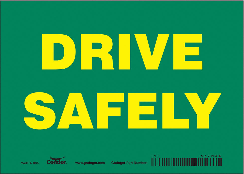 Safety Sign 5 inx7 in Vinyl