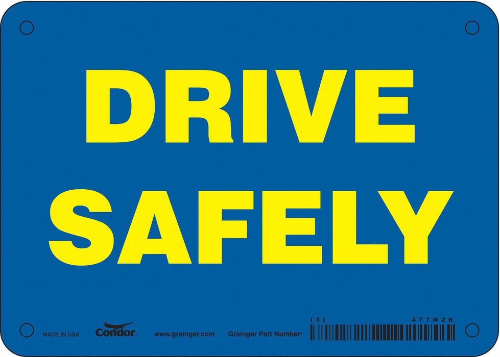 K1451 Traffic Sign 5 in x 7 in Aluminum