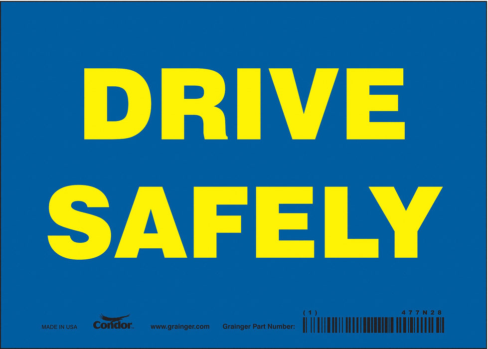 K1451 Safety Sign 5 inx7 in Vinyl